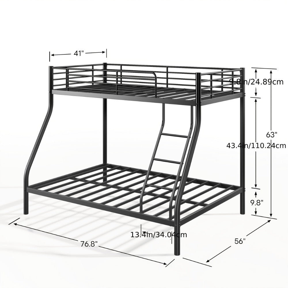 Space-Saving Heavy-Duty Bunk Bed for Bedroom Comfort and Support