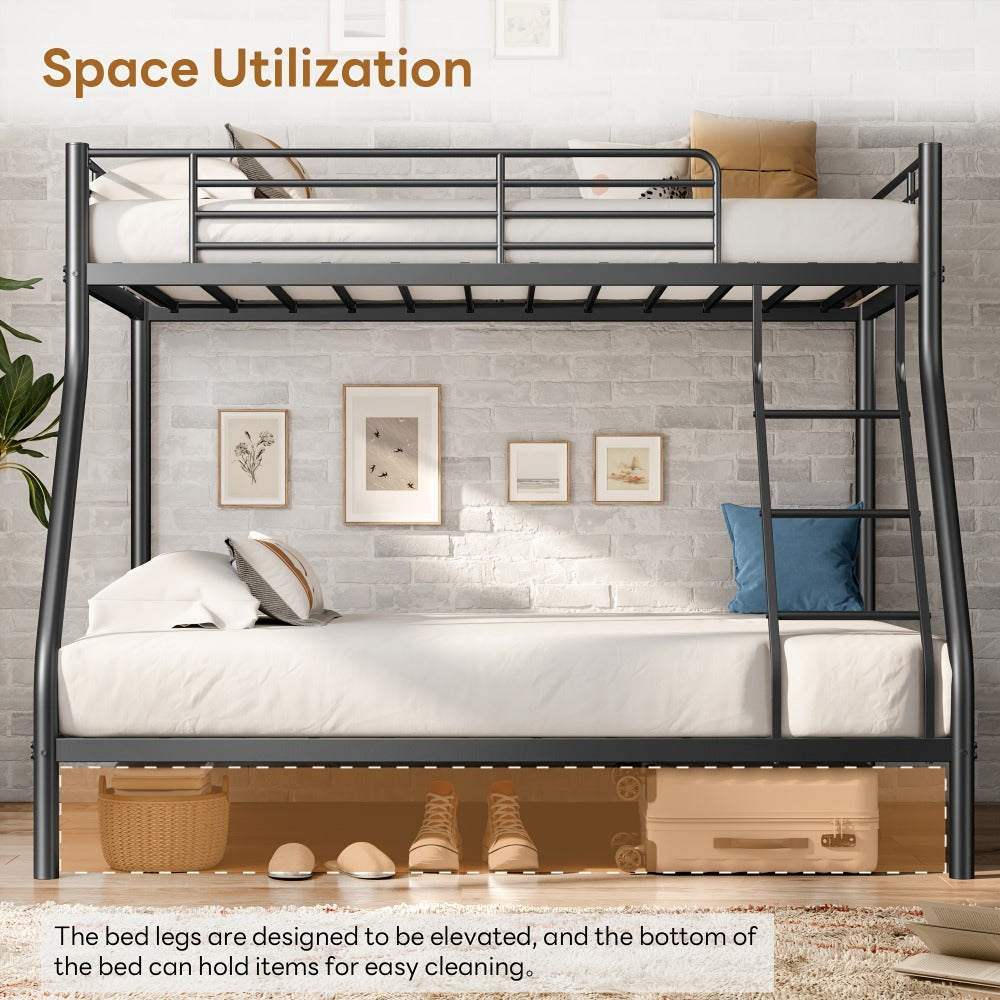 Space-Saving Heavy-Duty Bunk Bed for Bedroom Comfort and Support