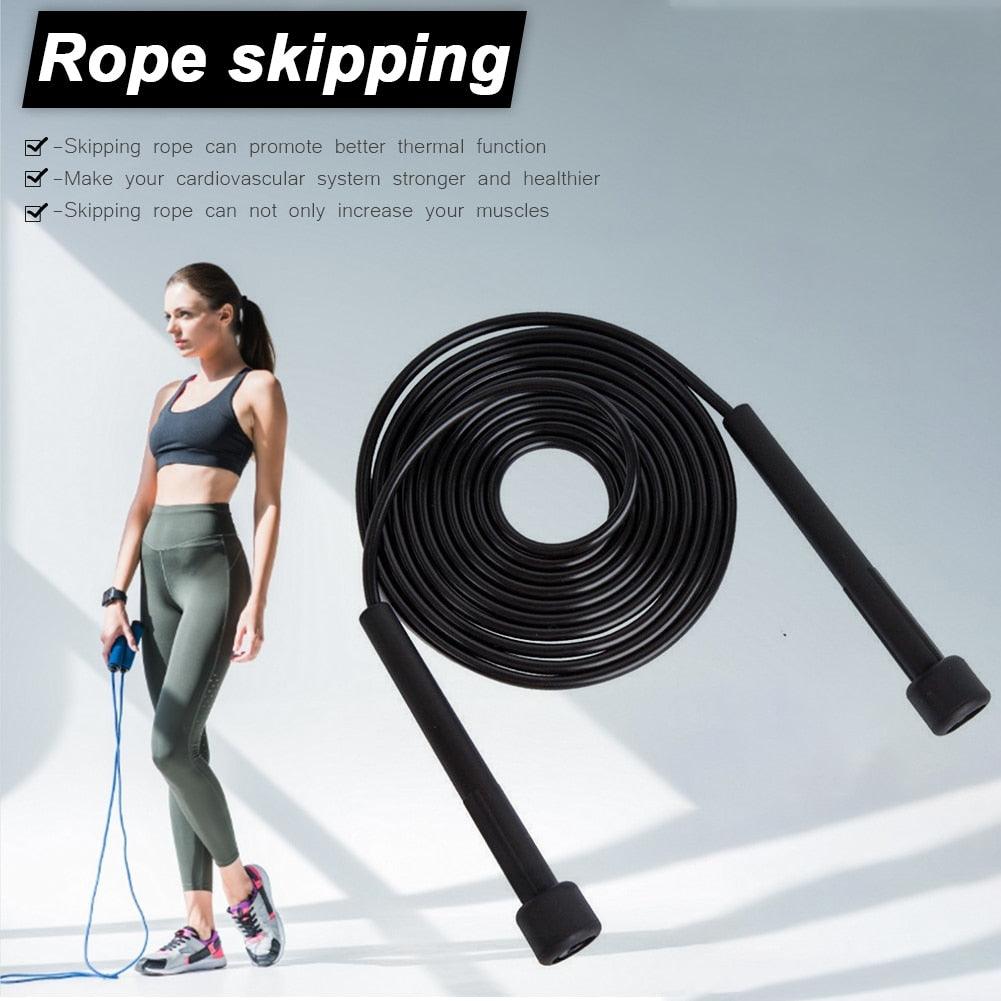 Adjustable Speed Jump Rope PVC Fitness Exercise Workout Equipment
