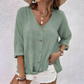 Bonnie | Legere, lockere Bluse mit Knopfleiste
