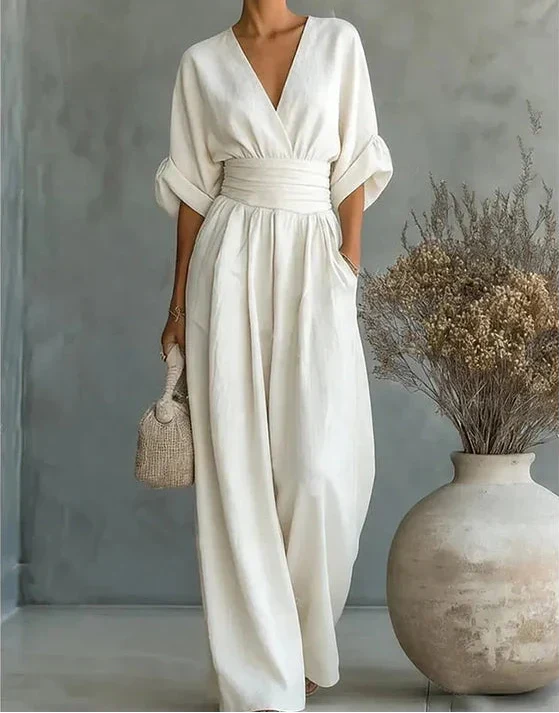 Genevieve | Elegante Jumpsuit mit weitem Bein