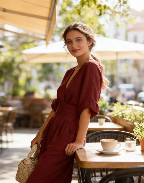 Genevieve | Elegante Jumpsuit mit weitem Bein