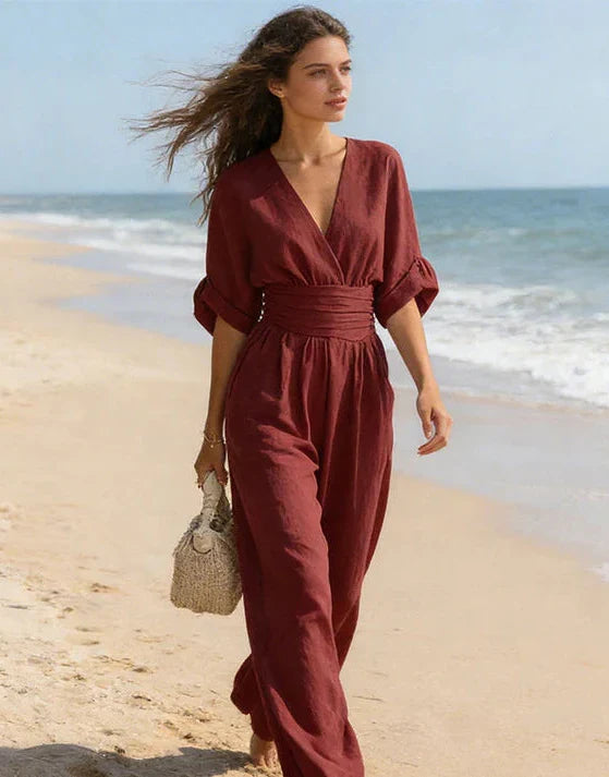 Genevieve | Elegante Jumpsuit mit weitem Bein