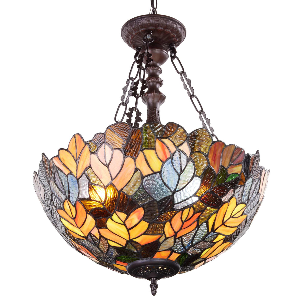 River of Goods Hanging Lamp - Amber, Red, Orange & Brown