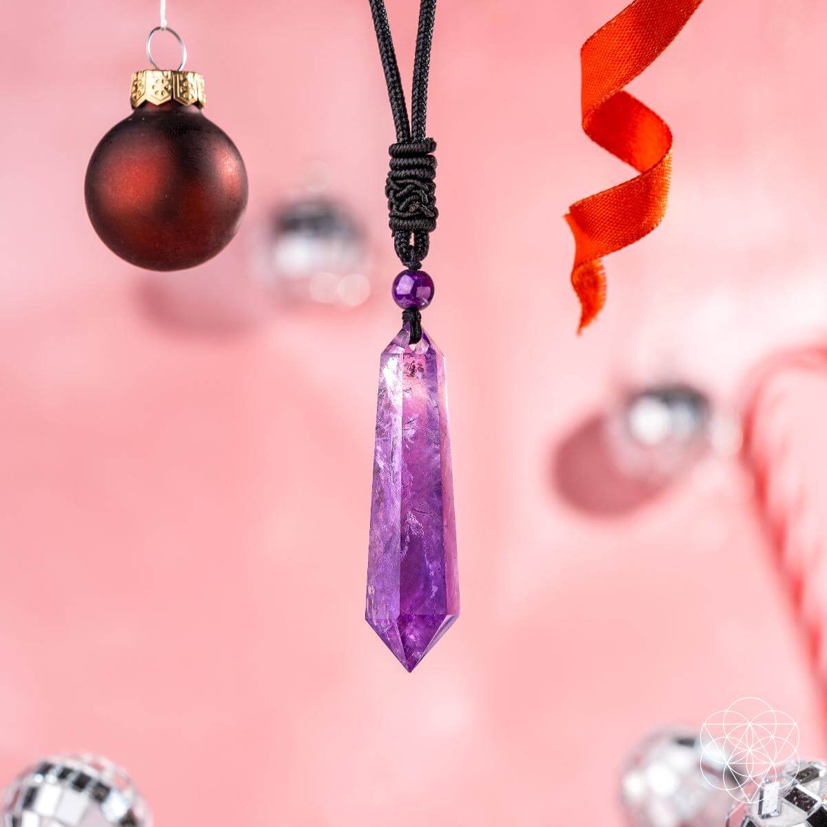 Amethyst Stress Relief Talisman Crystal Daily Wellness Charm