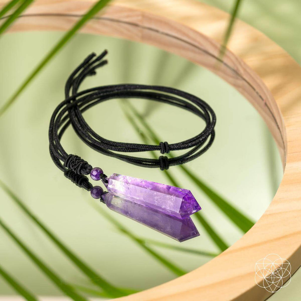 Amethyst Stress Relief Talisman Crystal Daily Wellness Charm