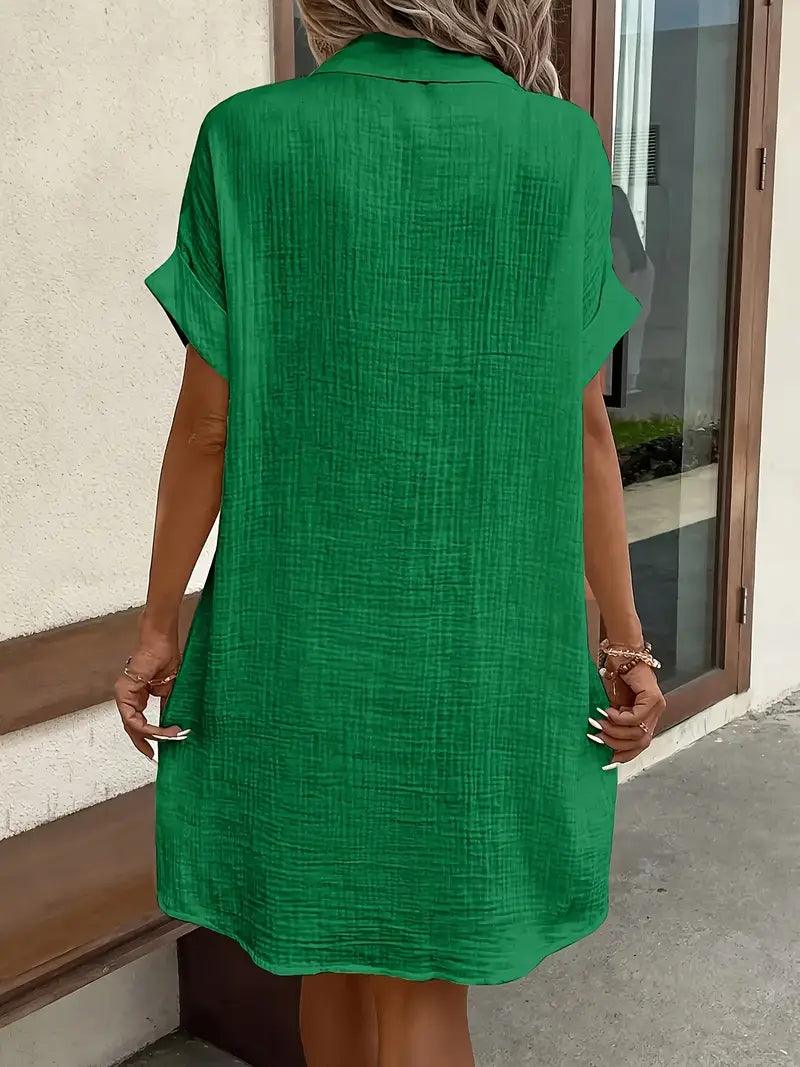 Araminta | Zeitloses V-Ausschnitt Blusenkleid