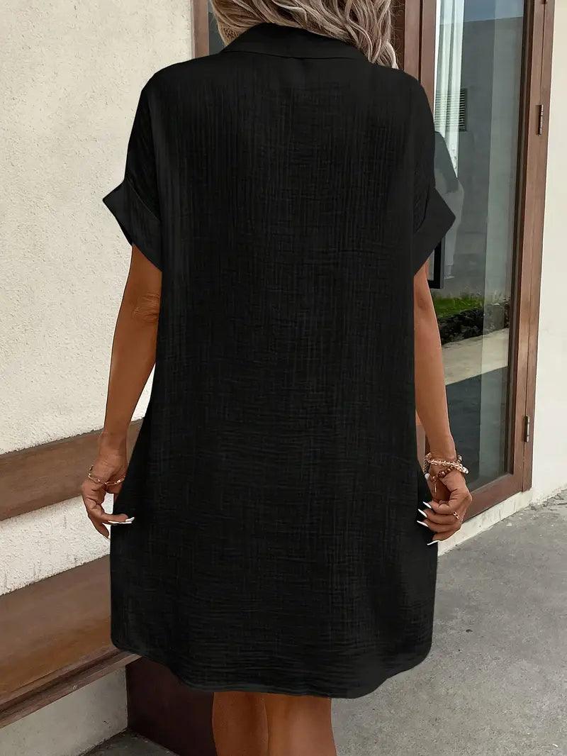 Araminta | Zeitloses V-Ausschnitt Blusenkleid