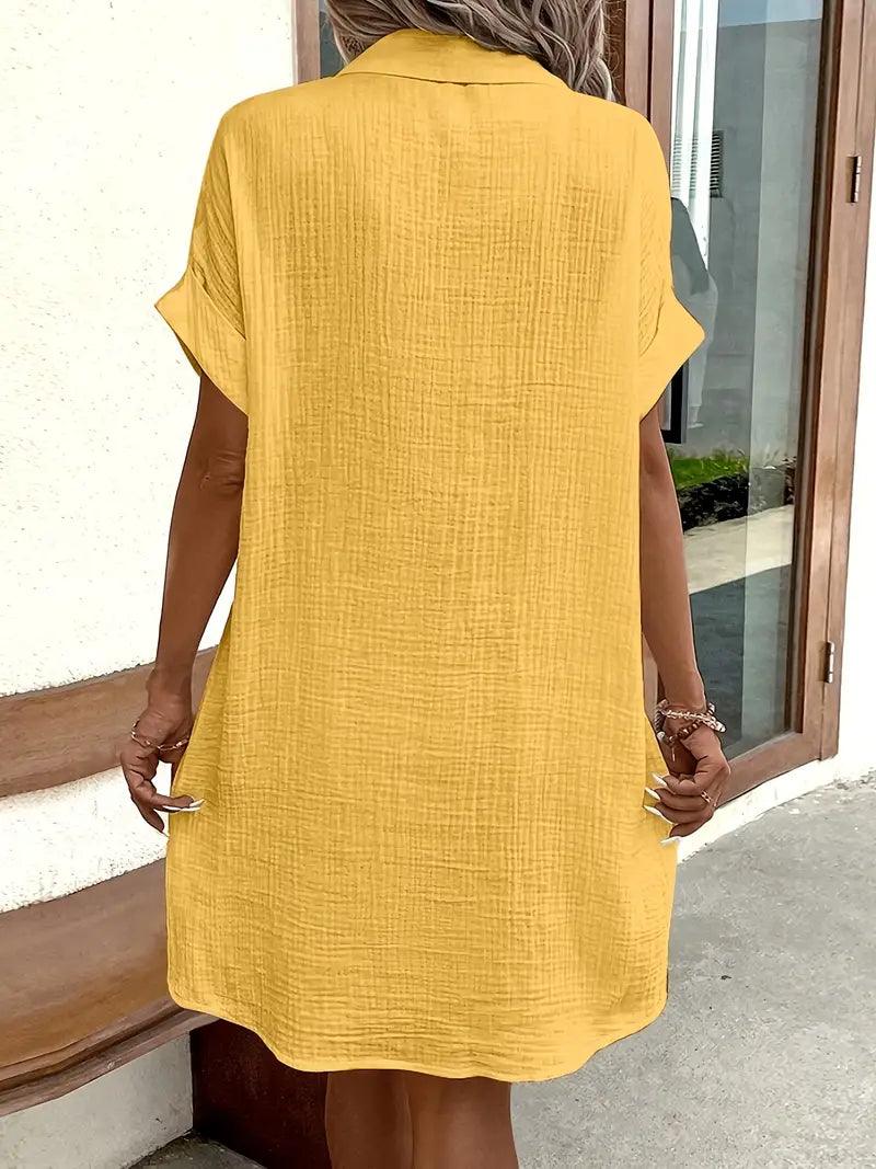 Araminta | Zeitloses V-Ausschnitt Blusenkleid