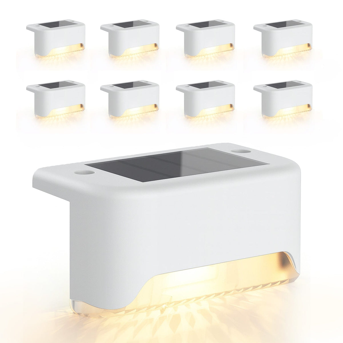 Infinite Basics 8-Pack Solar LED Deck & Step Lights