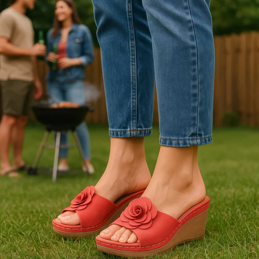 Women's Tokyo Black Wedge Sandals