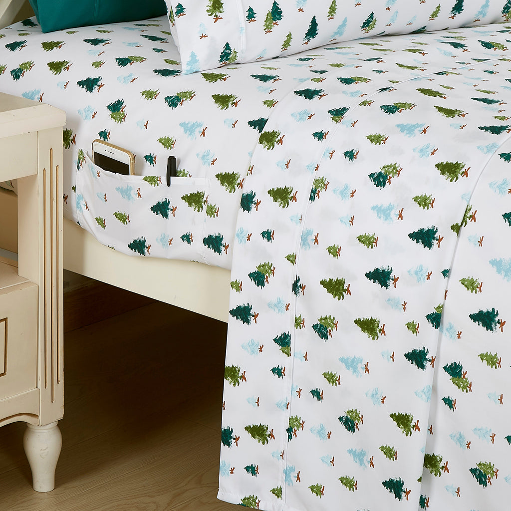Elegant Comfort 6-Piece Christmas & Holiday Sheet Set - Soft as a Hotel Premium Quality