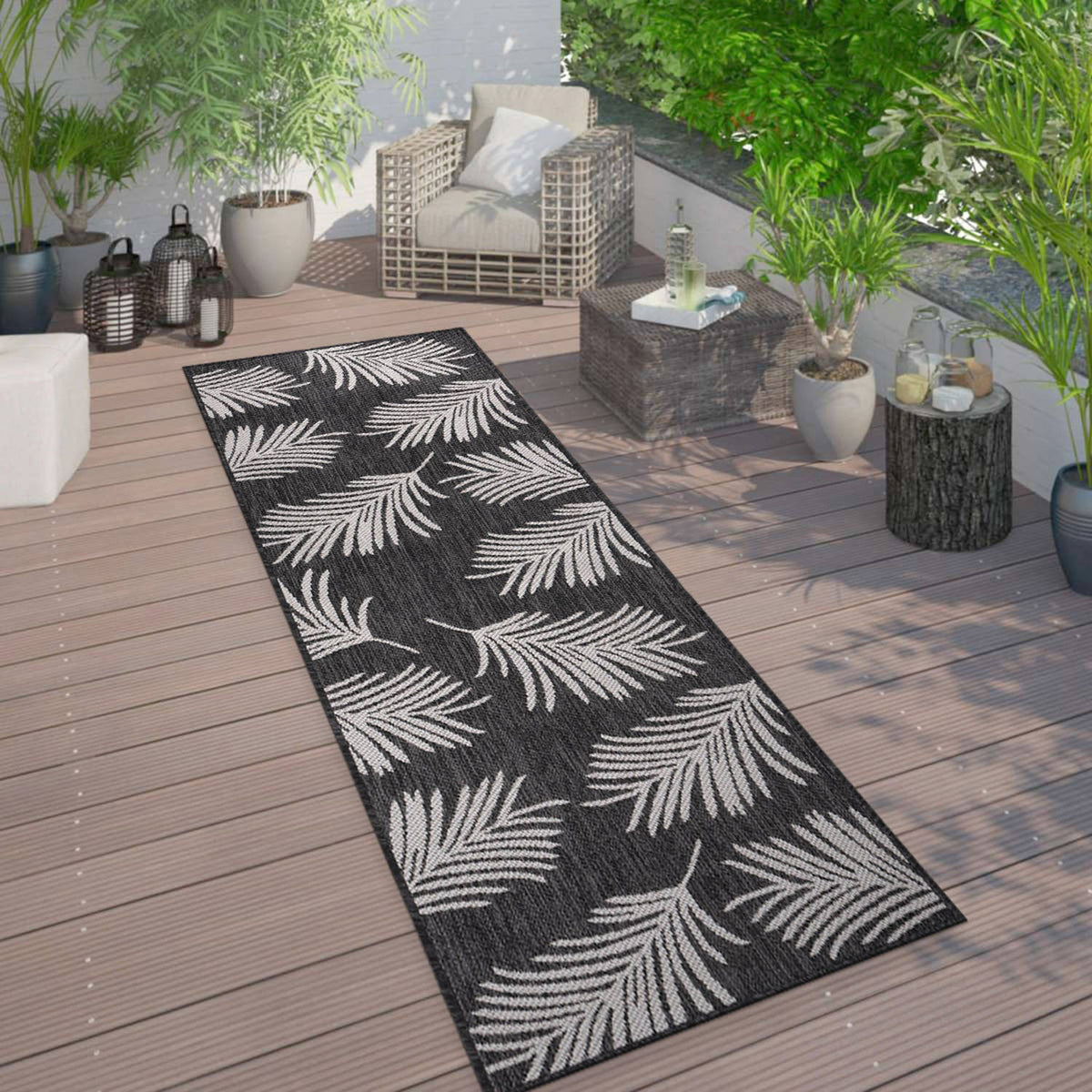 World Rug Gallery Palm Collection 5'x7'