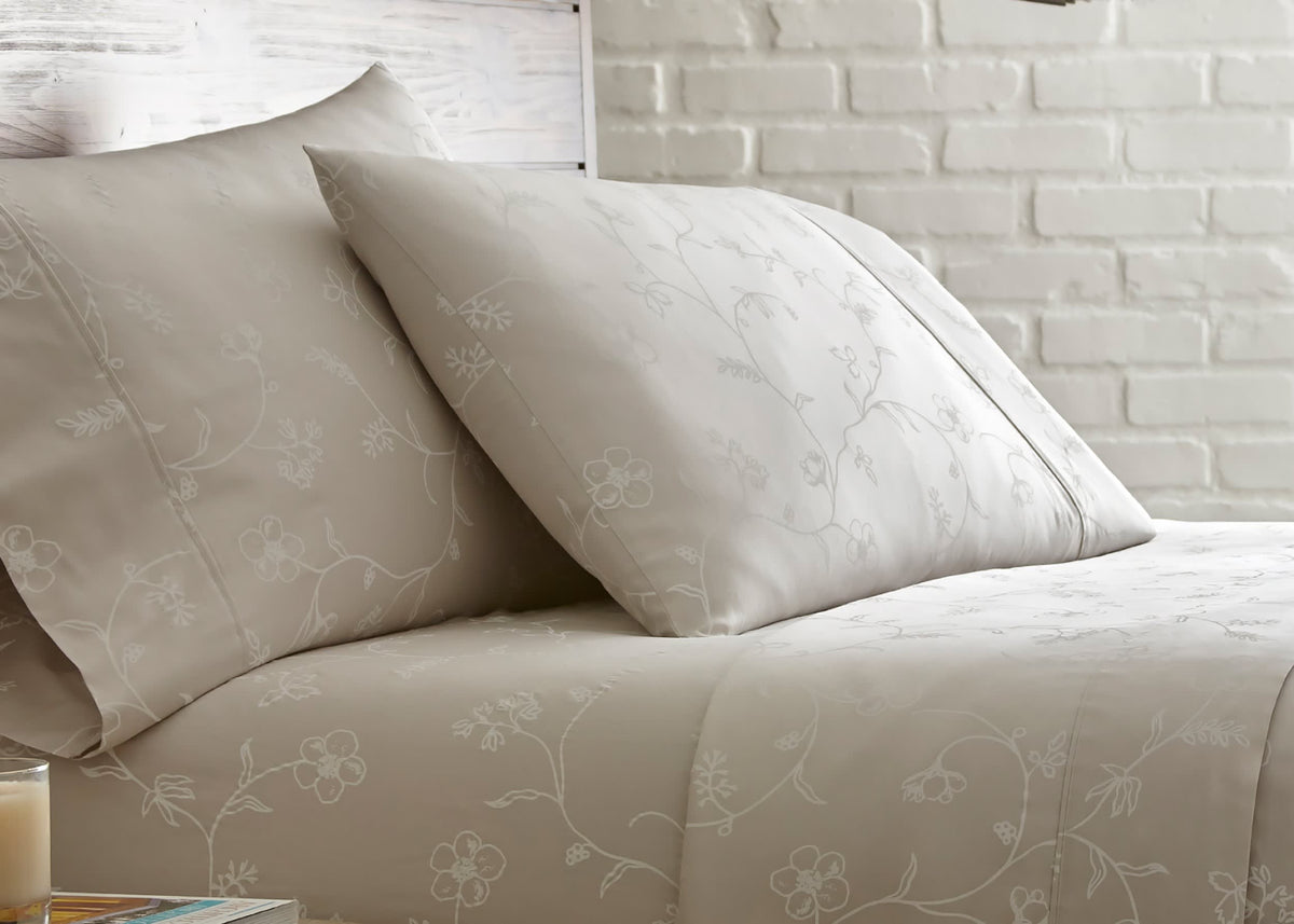 Southshore Fine Linens Sweetbrier Extra Deep Pocket 100% Cotton Printed Sheet Set