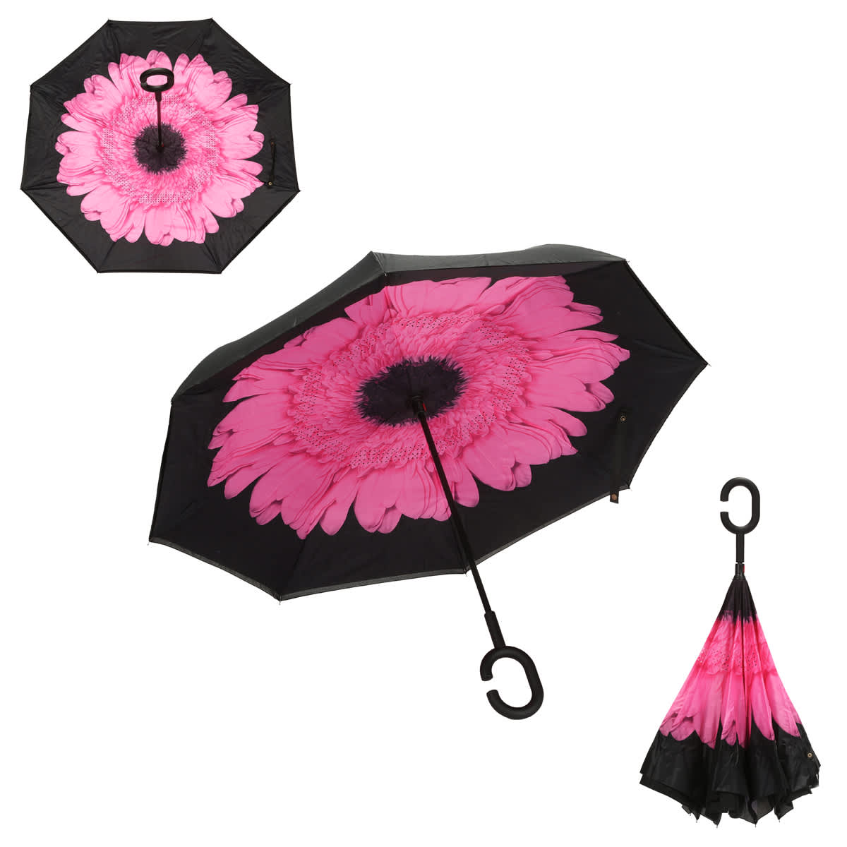 Wind-Proof, Reverse Opening, Upside Down Umbrella