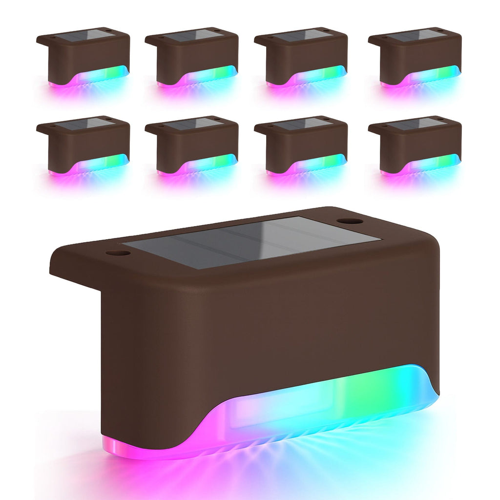 Infinite Basics 8-Pack Solar LED Deck & Step Lights