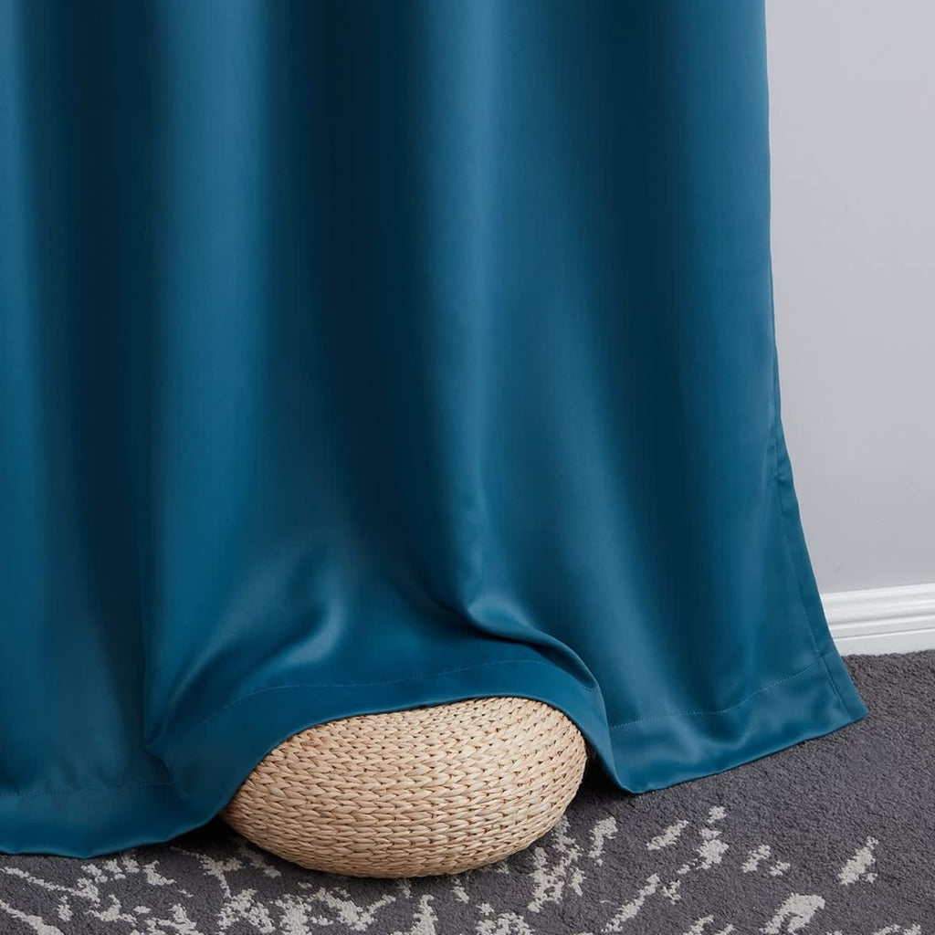 Thd Virginia 100% Blackout Grommet Total Privacy Curtain Panels - Set of 2