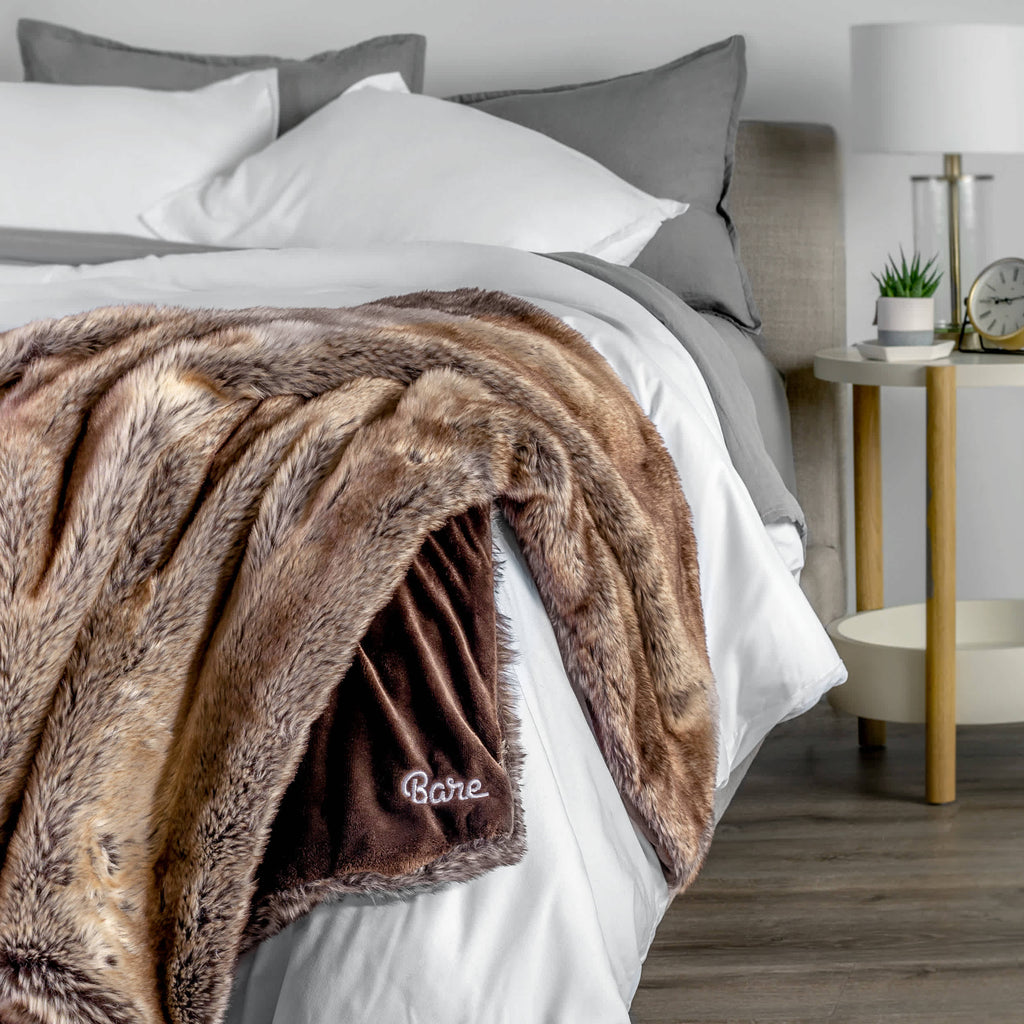 Bare Home Faux Fur Blanket