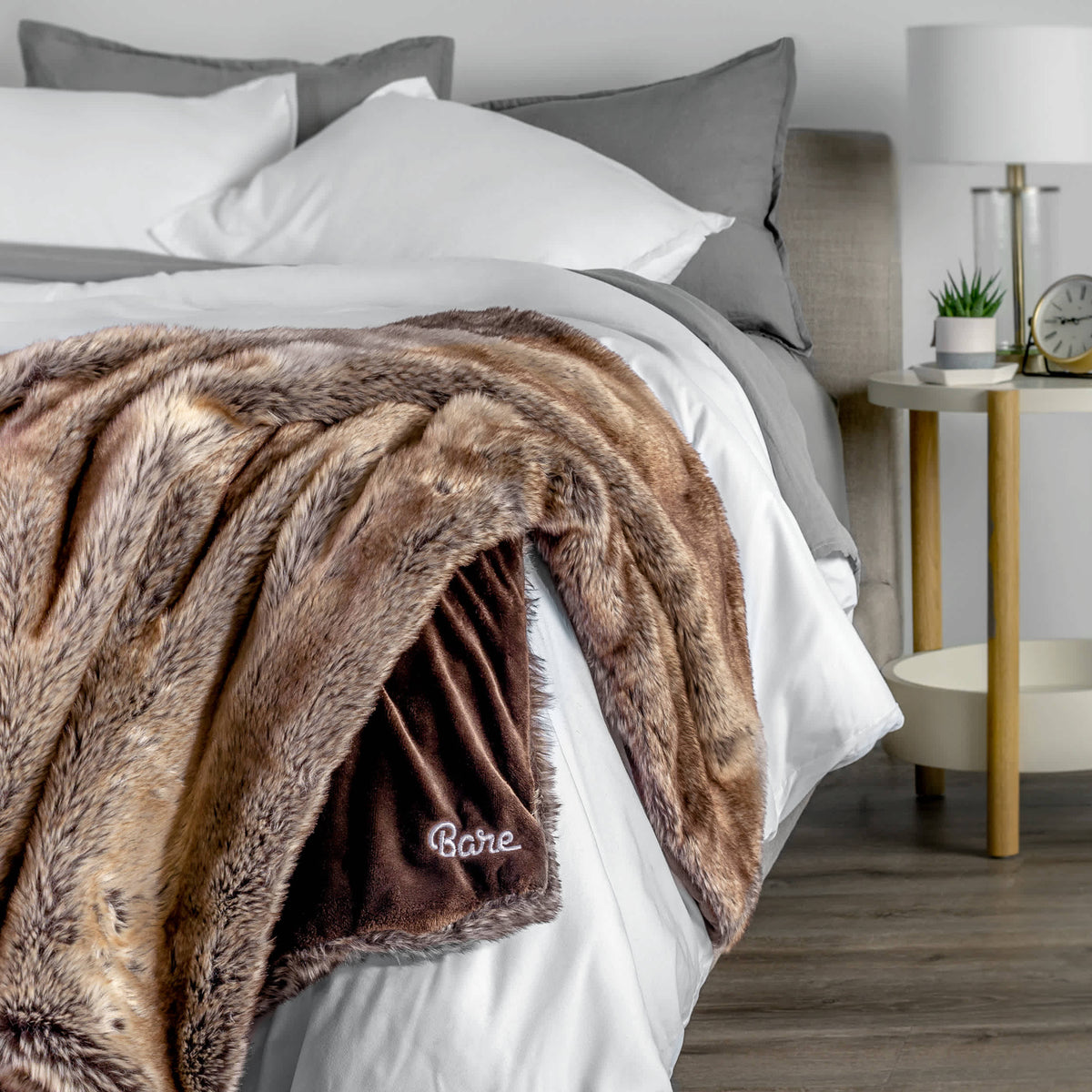 Bare Home Faux Fur Blanket