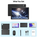 Android Tablet 10-Inch 2-in-1 with Android 14, WiFi 6, 64GB Internal Storage and Keyboard Set