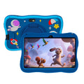 Kids Tablet 7 Inch with Android 14, 4GB RAM, 128GB Built-In Storage, Dual Cameras and Protective Case