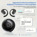 Stylish AI Translation Earbuds 150 Languages Wireless Delay-Free Music Real-Time Voice Translator Rechargeable Type-C Charging Case Multilingual Communication