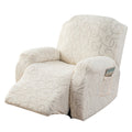 Chair Cover Four-Piece Stretch Recliner Slipcover with Swirl Texture and Four Available Color Choices