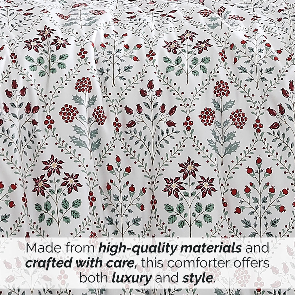 Southshore Fine Linens Holiday Harmony Oversized 7-Piece Comforter Set