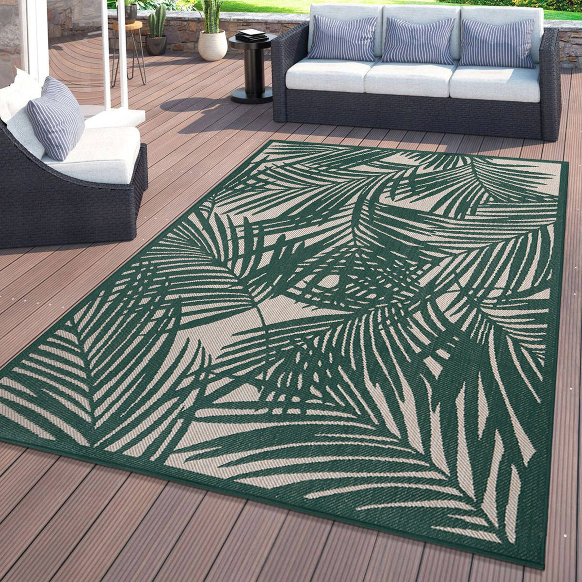 World Rug Gallery Palm Collection 5'x7'