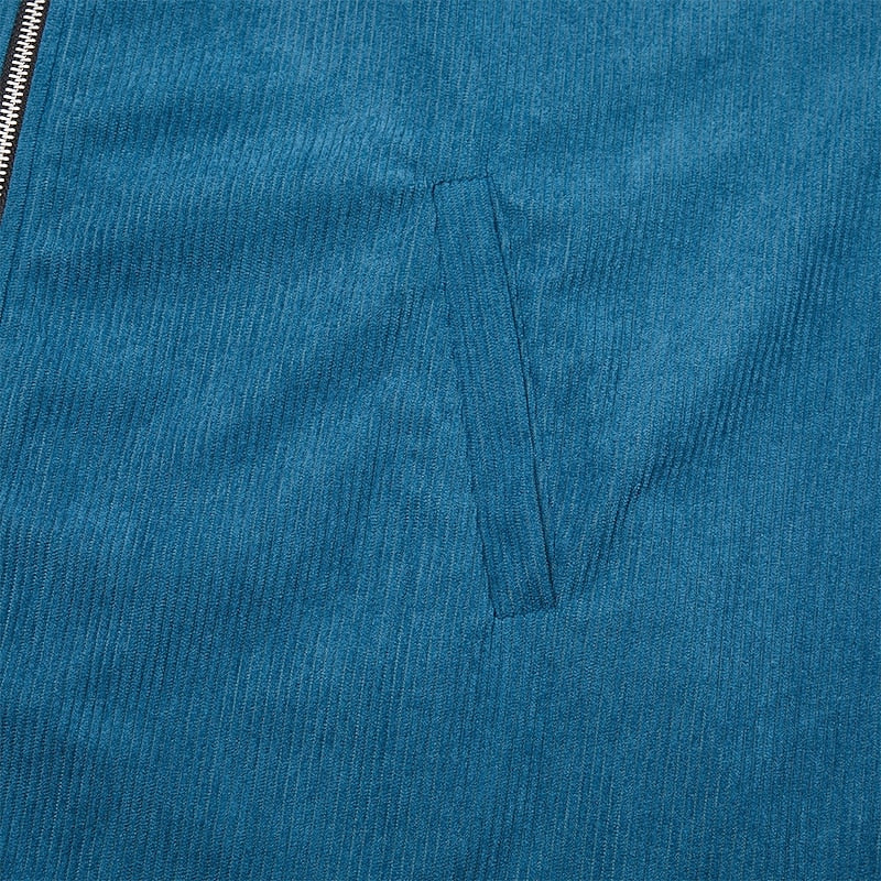 Hamish | Gerippte Zip-Jacke
