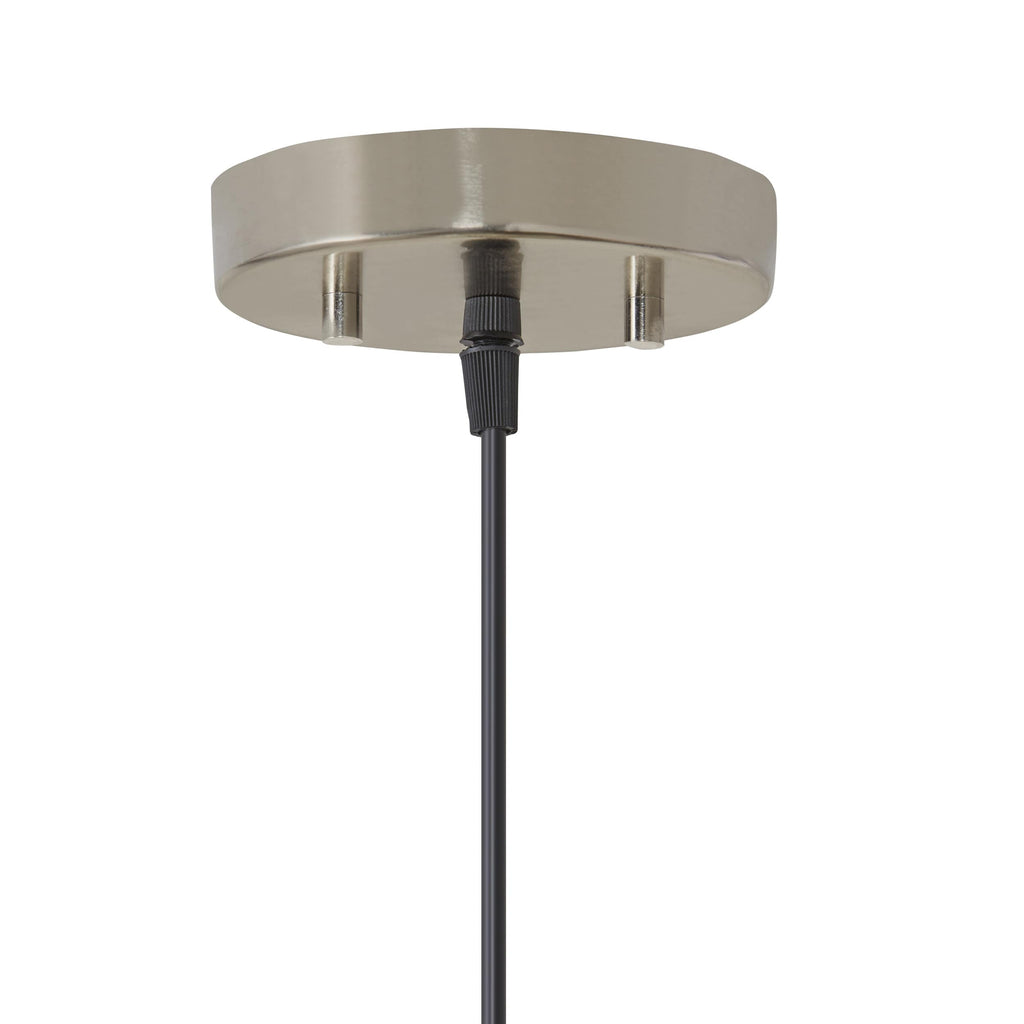River of Goods Nickel and Silver Square Shade Pendant Light