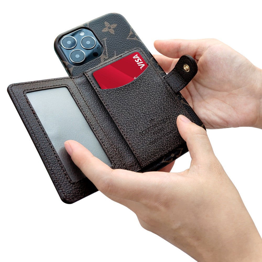 Beautiful Luxury iPhone Case with Card holder for iPhone 13-18 Pro & Pro Max