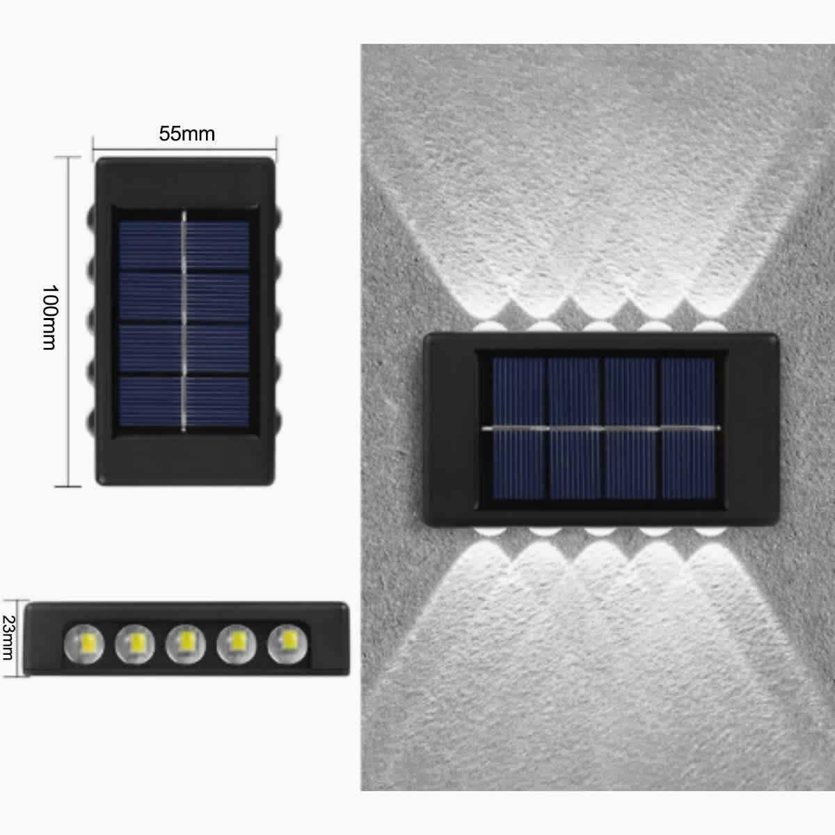 Waterproof Solar LED Wall Lamp
