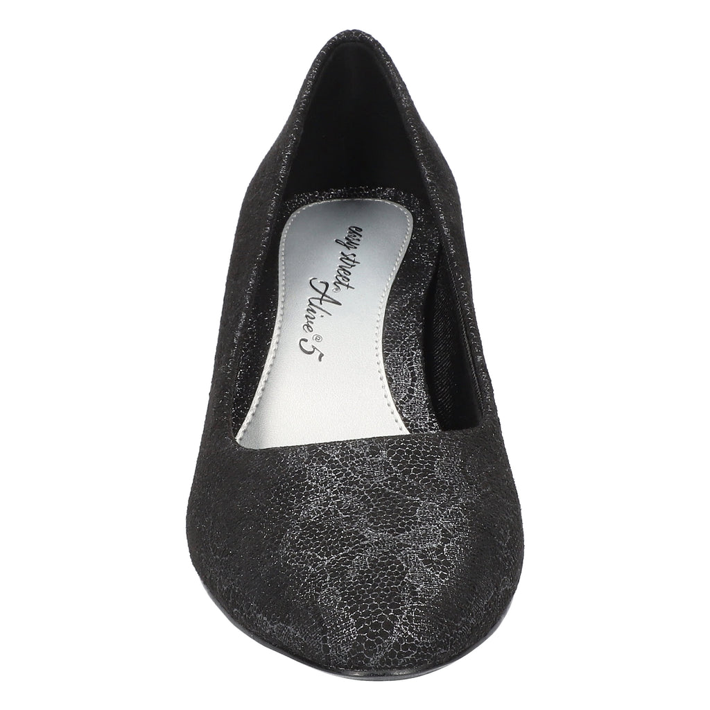 Easy Street Women's Ballari Silver Lace Pumps