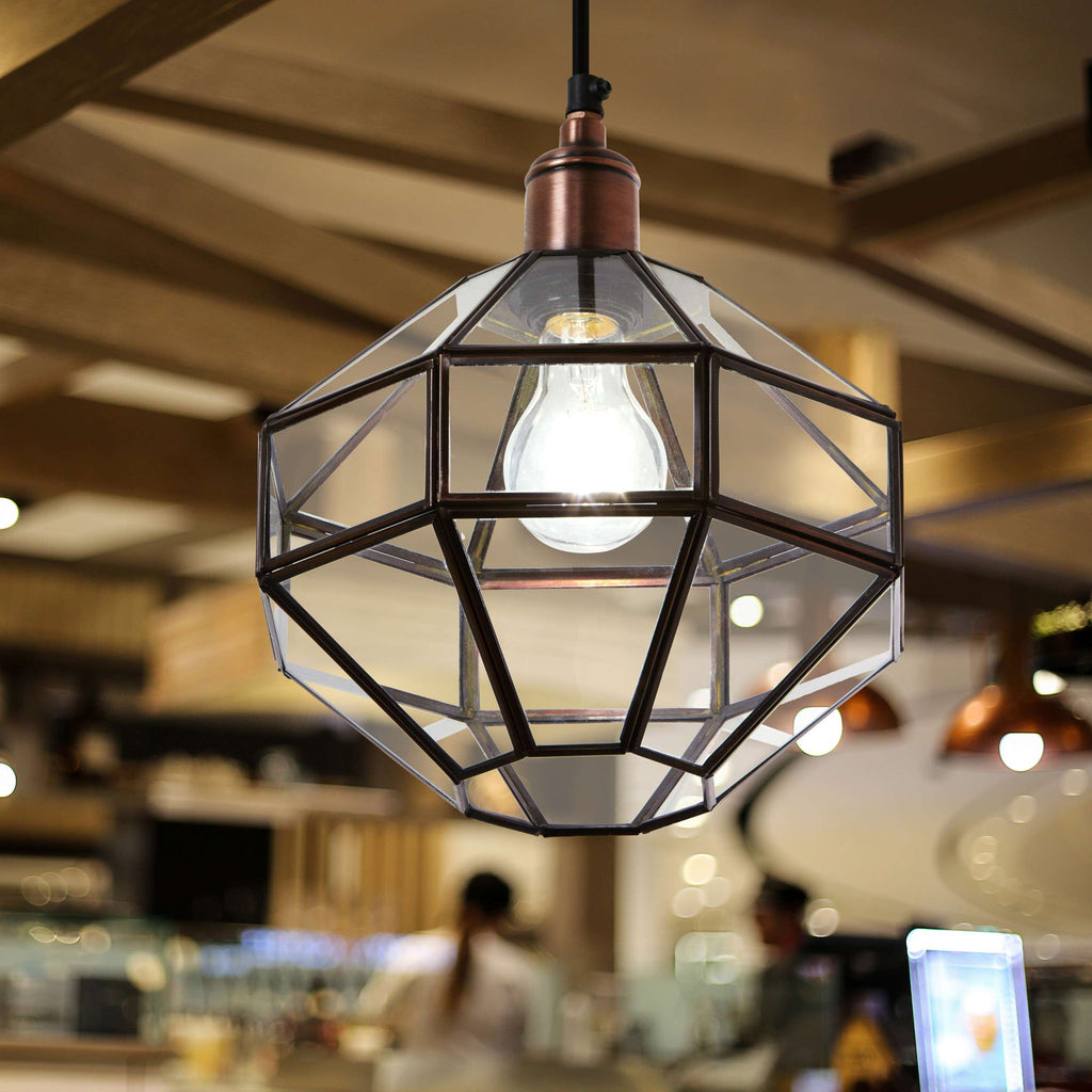 River of Goods Bohemian Clear Globe Shade Pendant Light