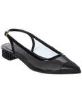 M by Bruno Magli Polina Mesh & Leather Slingback Pump