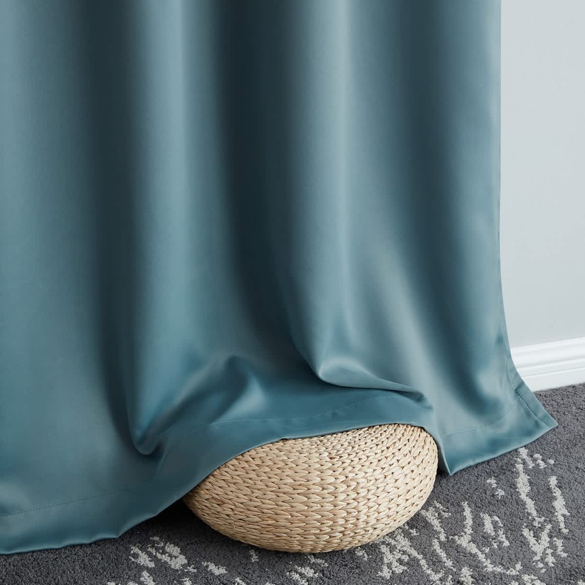 Thd Virginia 100% Blackout Grommet Total Privacy Curtain Panels - Set of 2