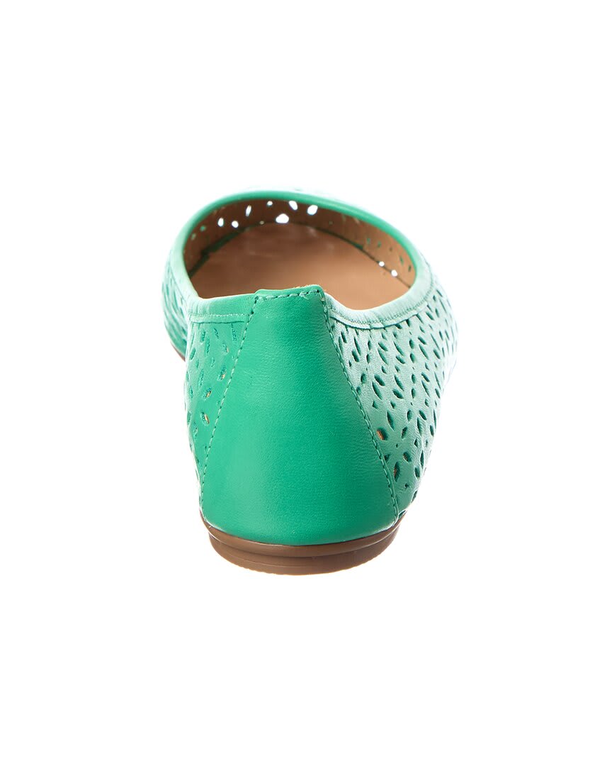 French Sole Leyla Laser Cut Leather Flat