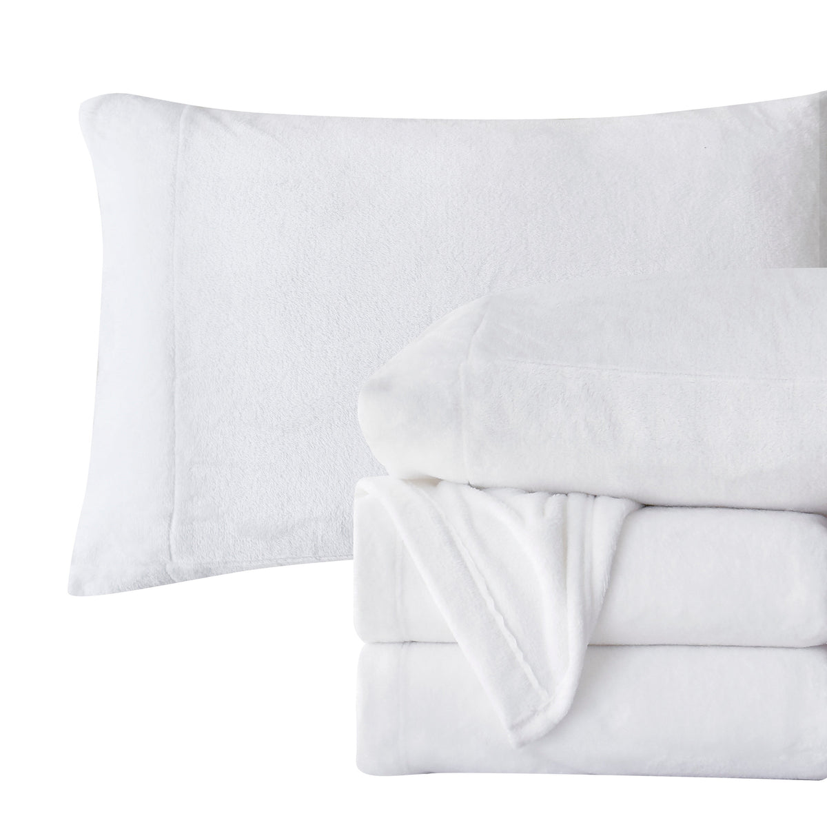 Elegant Comfort 4-Piece Velvet Plush Flannel Sheet Set