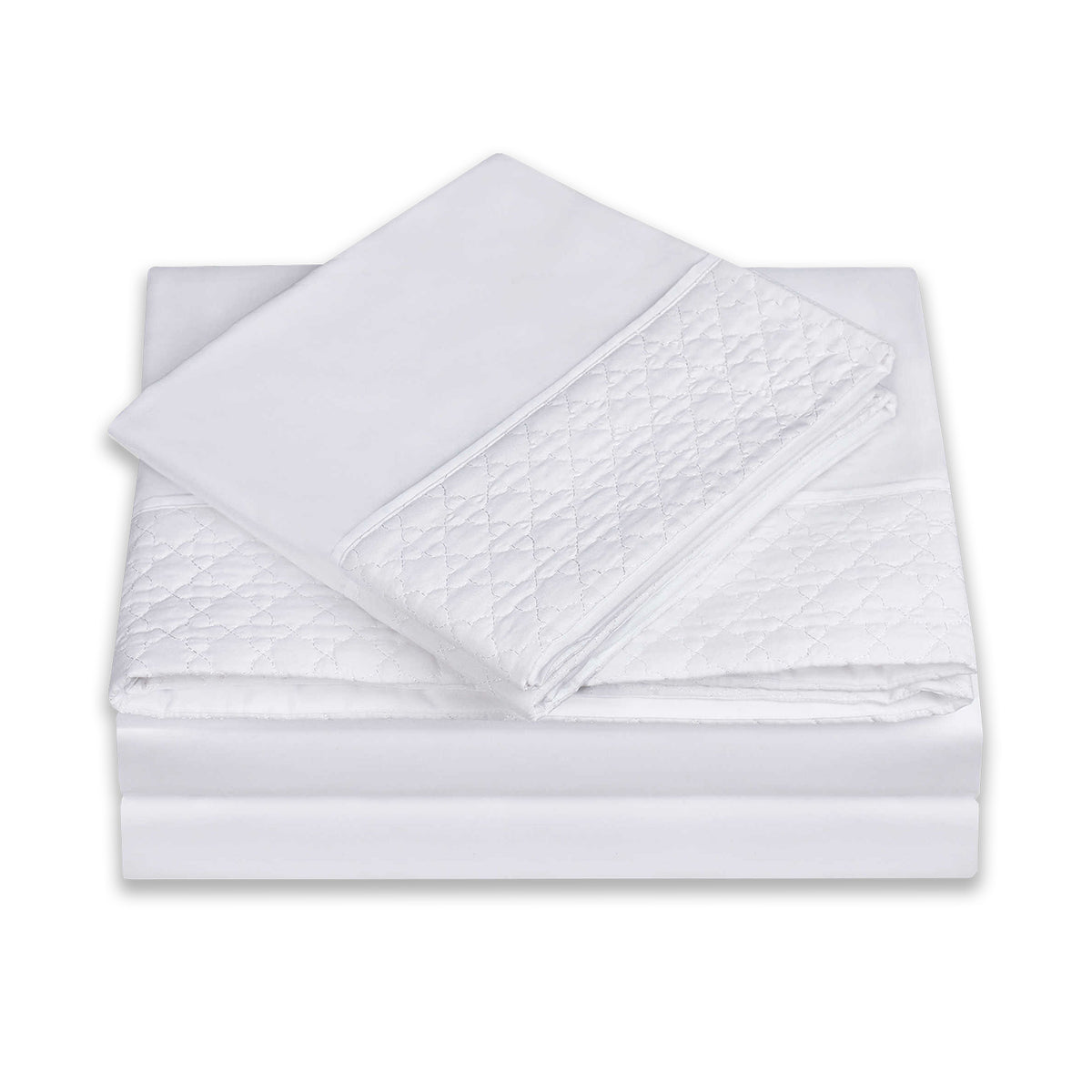 Elegant Comfort Quilted 4-Piece Sheet Set, Premium Hotel Quality