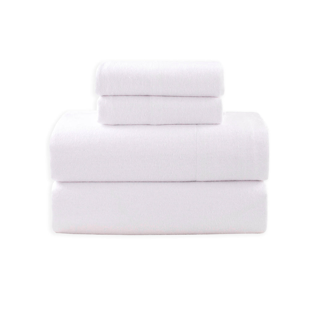Elegant Comfort 4-Piece Cotton Flannel Sheet Set - 100% Turkish Cotton