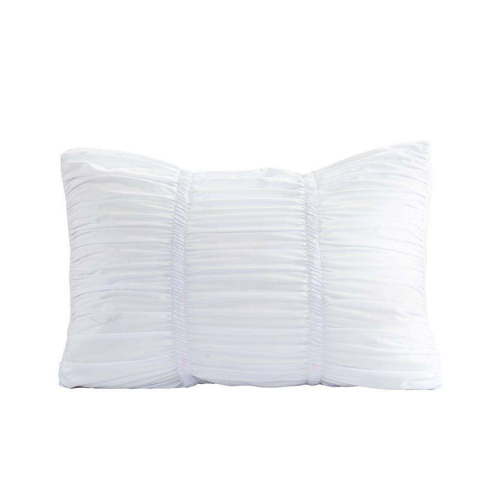 Elegant Comfort 10-Piece Pleated Comforter Set - Includes 4-Piece Sheet Set with Double Sided Storage Pockets