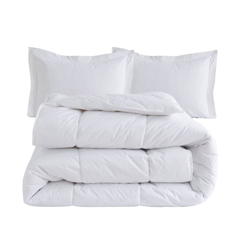 Elegant Comfort 3 Piece Cotton Comforter - Down Alternative Hotel Premium Quality