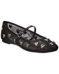 Stuart Weitzman Tammy Mesh & Leather Mary Jane Ballet Flat