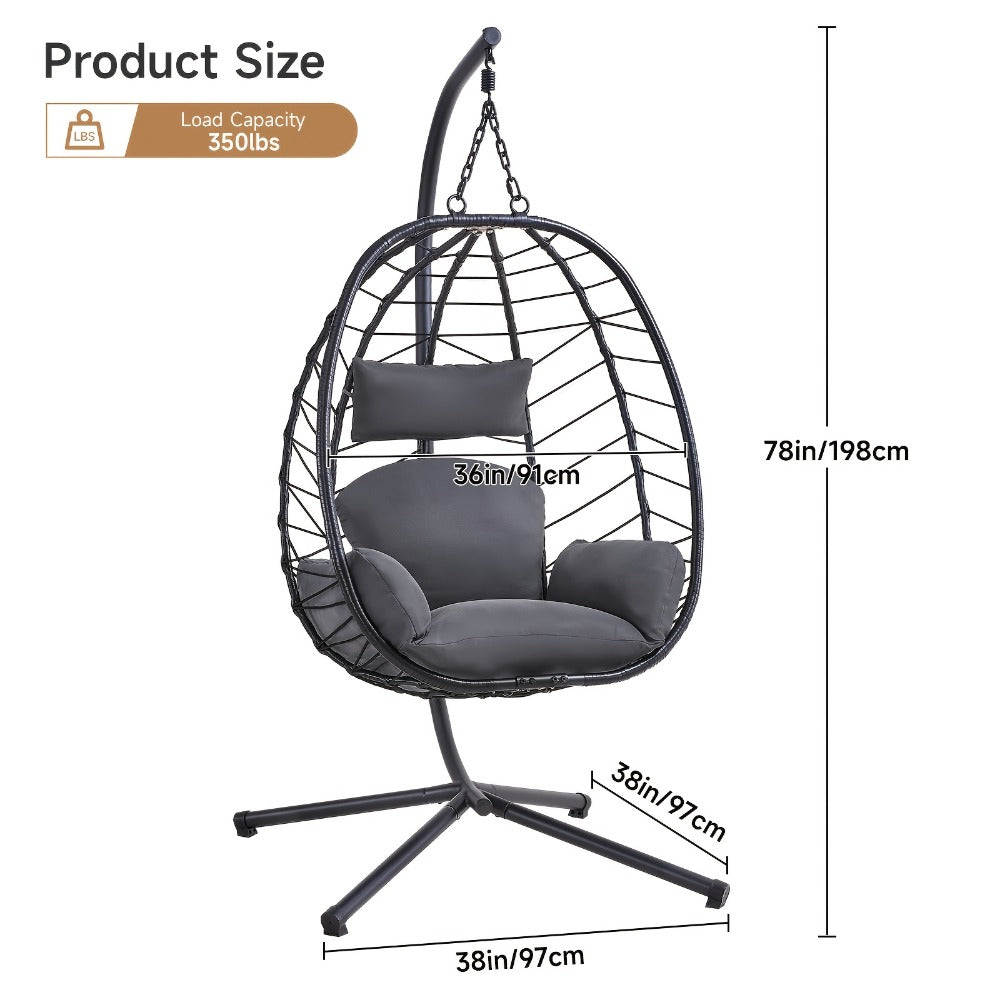 Wicker Egg Swing Chair for Comfortable Everyday Seating in Bedroom