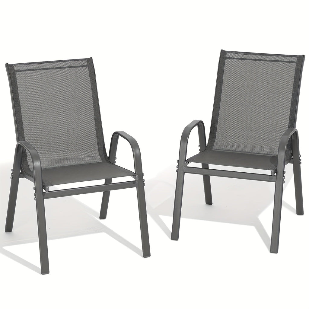 Wide Outdoor Chair with High Back and Multiple Color Options for Patio
