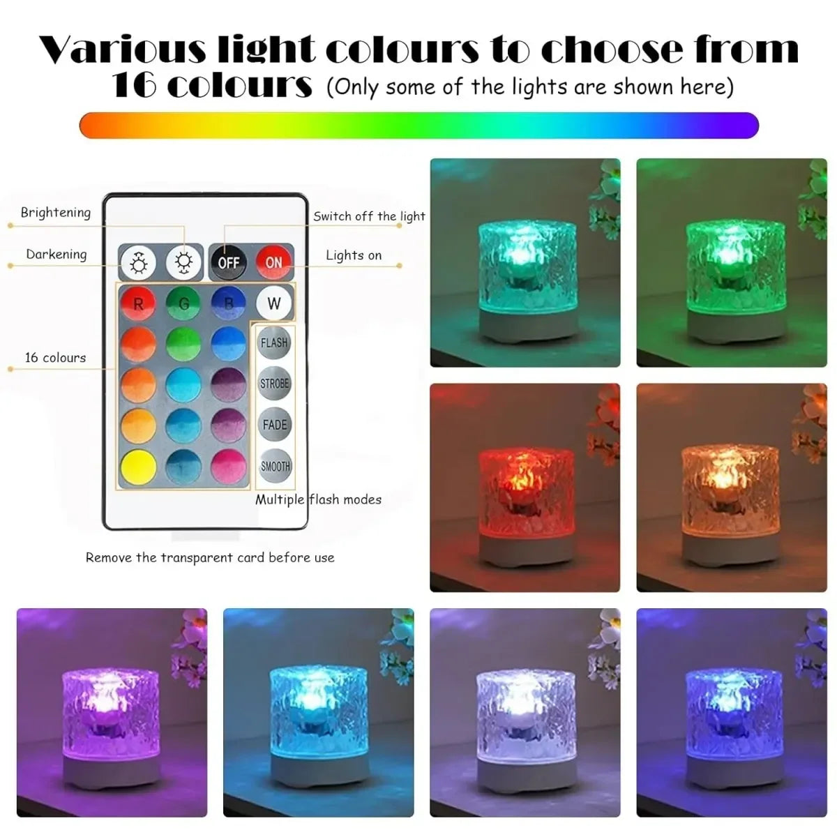 Remote Control Dimmable Dynamic Wave Projection Lamp