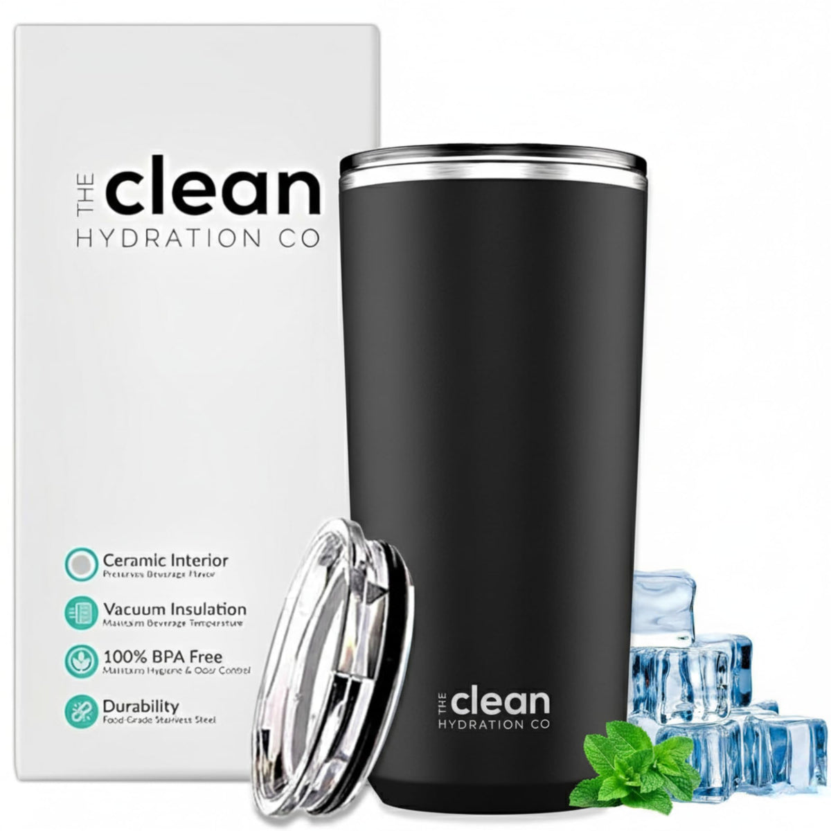 The Clean Hydration Co. Insulated Tumbler With Lid