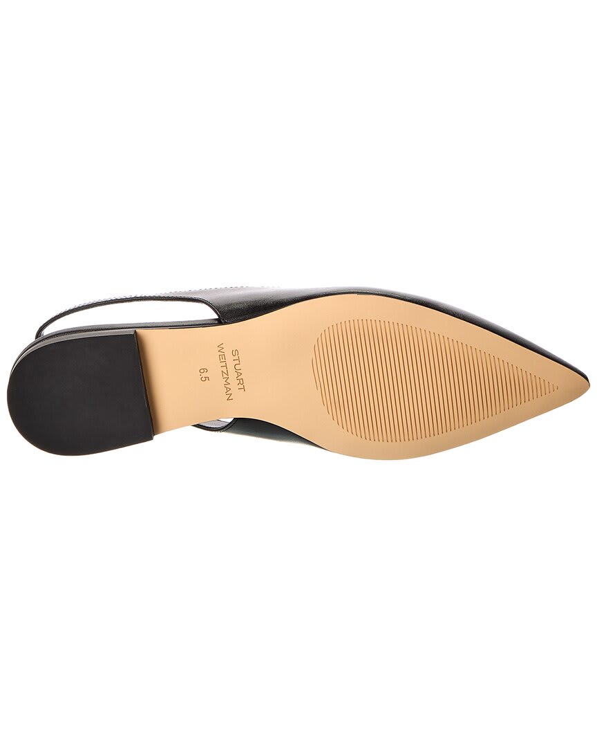 Stuart Weitzman Pearl Leather Slingback Flat
