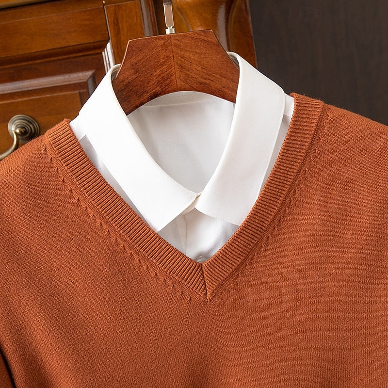 Carter | Eleganter V-Ausschnitt-Pullover